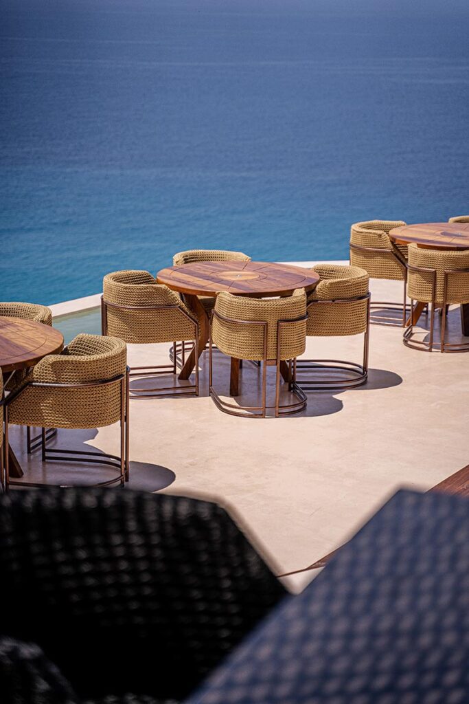 knitted armchair sea